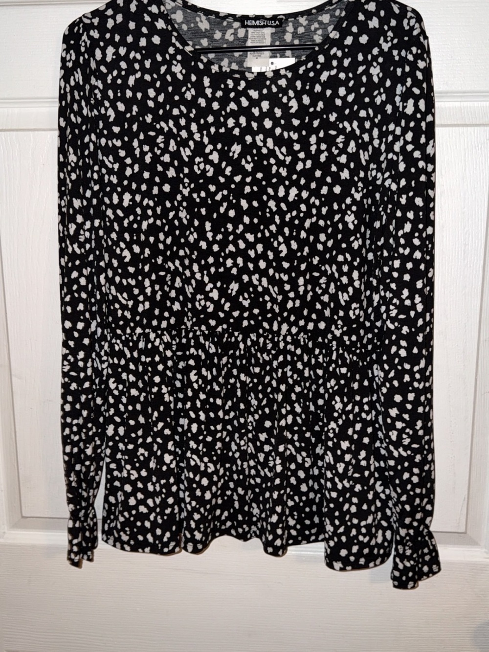 Black & White Printed Blouse